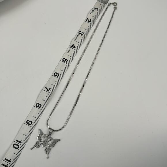 Stainless Steel Butterfly necklace - Picture 3 of 3